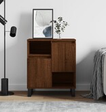 VidaXL Dressoir 60x35x70 cm bewerkt hout bruineikenkleurig
