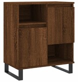 VidaXL Dressoir 60x35x70 cm bewerkt hout bruineikenkleurig