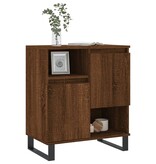 VidaXL Dressoir 60x35x70 cm bewerkt hout bruineikenkleurig