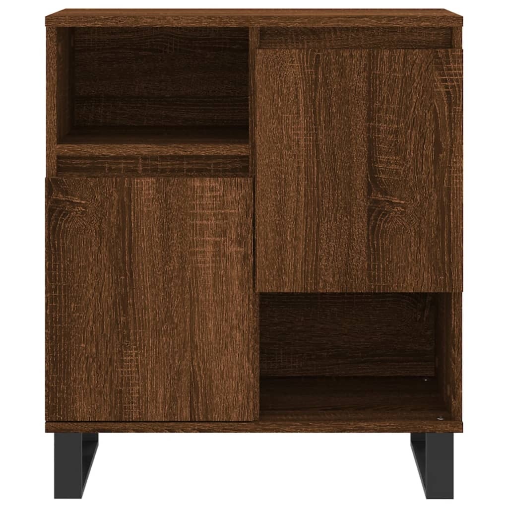 VidaXL Dressoir 60x35x70 cm bewerkt hout bruineikenkleurig