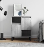 VidaXL Dressoir 60x30x75 cm bewerkt hout grijs sonoma eikenkleurig