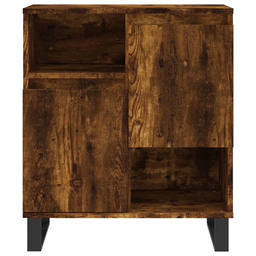 VidaXL Dressoir 60x35x70 cm bewerkt hout gerookt eikenkleurig