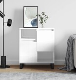 VidaXL Dressoir 60x35x70 cm bewerkt hout hoogglans wit
