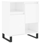 VidaXL Dressoir 60x35x70 cm bewerkt hout hoogglans wit