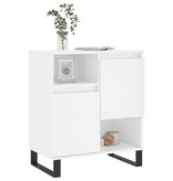 VidaXL Dressoir 60x35x70 cm bewerkt hout hoogglans wit