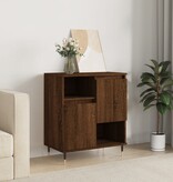 VidaXL Dressoir 60x35x70 cm bewerkt hout bruineikenkleurig