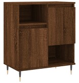 VidaXL Dressoir 60x35x70 cm bewerkt hout bruineikenkleurig