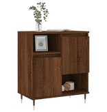 VidaXL Dressoir 60x35x70 cm bewerkt hout bruineikenkleurig