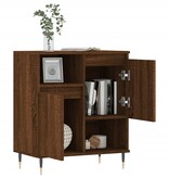 VidaXL Dressoir 60x35x70 cm bewerkt hout bruineikenkleurig