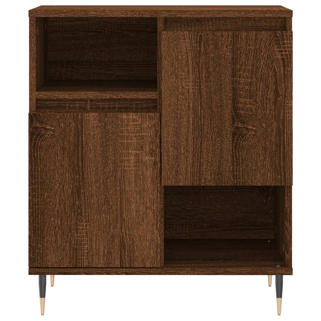 VidaXL Dressoir 60x35x70 cm bewerkt hout bruineikenkleurig