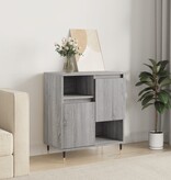 VidaXL Dressoir 60x30x75 cm bewerkt hout grijs sonoma eikenkleurig