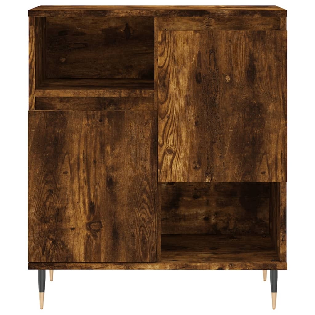 VidaXL Dressoir 60x35x70 cm bewerkt hout gerookt eikenkleurig