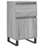 VidaXL Dressoirs 2 st 40x35x70 cm bewerkt hout grijs sonoma