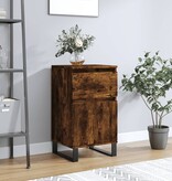 VidaXL Dressoir 40x35x70 cm bewerkt hout gerookt eikenkleurig