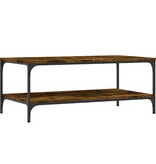 VidaXL Salontafel 100x55x40 cm bewerkt hout gerookt eikenkleurig
