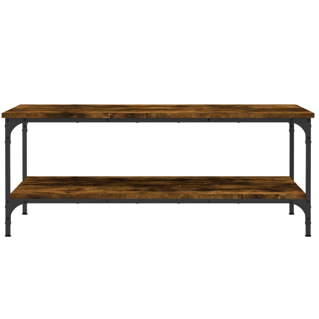 VidaXL Salontafel 100x55x40 cm bewerkt hout gerookt eikenkleurig