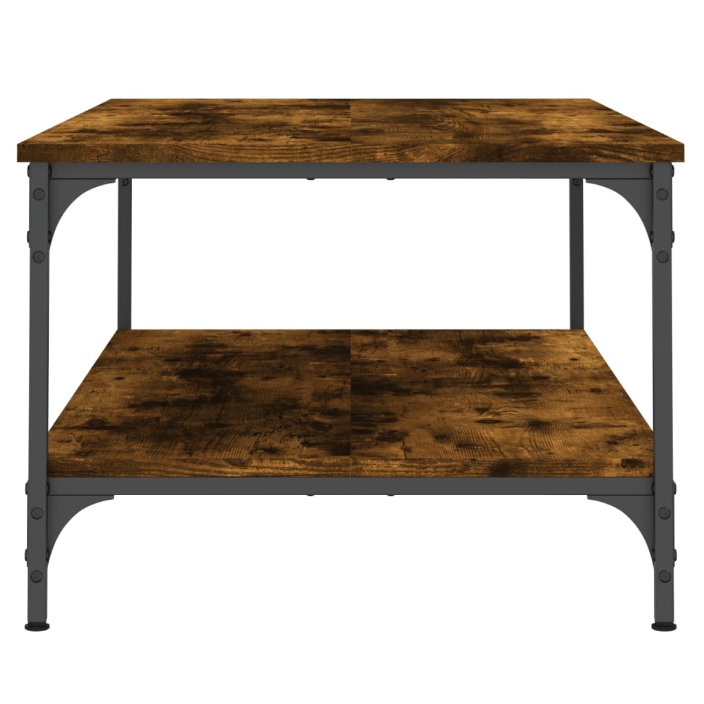 VidaXL Salontafel 100x55x40 cm bewerkt hout gerookt eikenkleurig