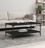 VidaXL Salontafel 100x55x40 cm bewerkt hout zwart