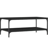 VidaXL Salontafel 100x55x40 cm bewerkt hout zwart