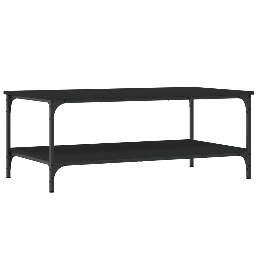 VidaXL Salontafel 100x55x40 cm bewerkt hout zwart