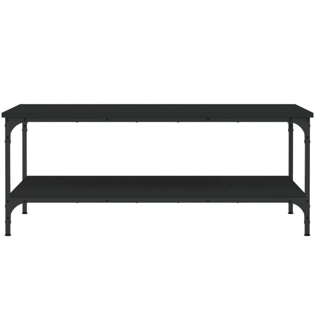 VidaXL Salontafel 100x55x40 cm bewerkt hout zwart
