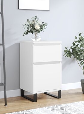 VidaXL Dressoir 40x35x70 cm bewerkt hout wit