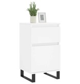 VidaXL Dressoir 40x35x70 cm bewerkt hout wit