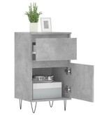 VidaXL Dressoirs 2 st 40x35x70 cm bewerkt hout betongrijs