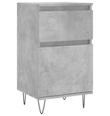 VidaXL Dressoirs 2 st 40x35x70 cm bewerkt hout betongrijs