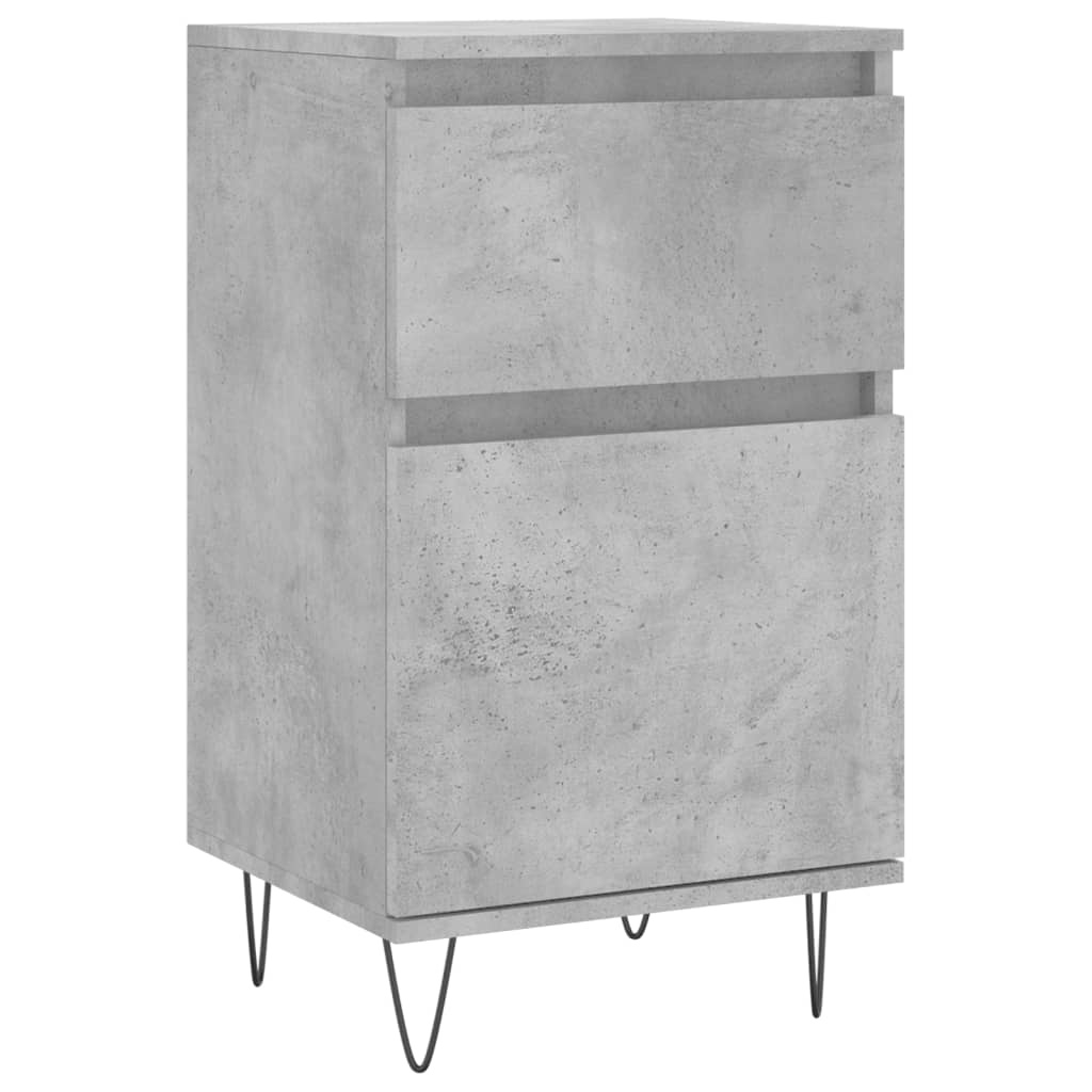 VidaXL Dressoir 40x35x70 cm bewerkt hout betongrijs