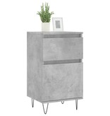 VidaXL Dressoir 40x35x70 cm bewerkt hout betongrijs