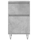 VidaXL Dressoir 40x35x70 cm bewerkt hout betongrijs
