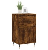 VidaXL Dressoirs 2 st 40x35x70 cm bewerkt hout gerookt eikenkleurig