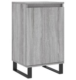 VidaXL Dressoirs 2 st 40x35x70 cm bewerkt hout grijs sonoma