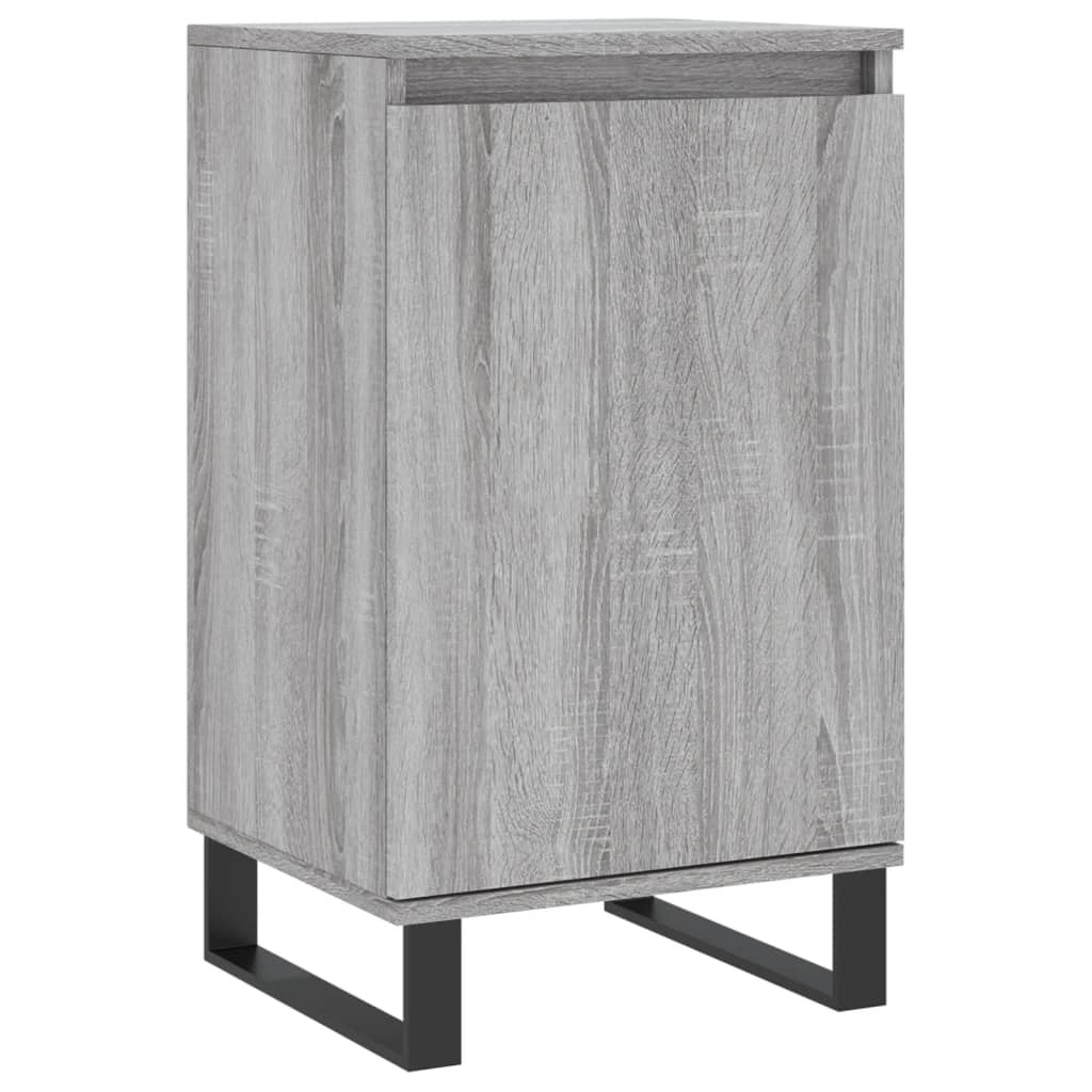 VidaXL Dressoirs 2 st 40x35x70 cm bewerkt hout grijs sonoma