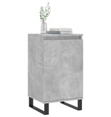 VidaXL Dressoirs 2 st 40x35x70 cm bewerkt hout betongrijs