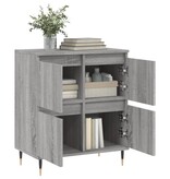 VidaXL Dressoir 60x30x75 cm bewerkt hout grijs sonoma eikenkleurig