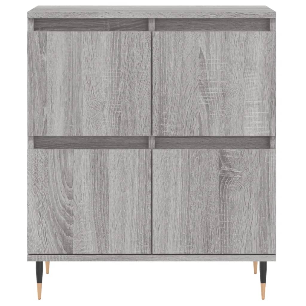 VidaXL Dressoir 60x30x75 cm bewerkt hout grijs sonoma eikenkleurig