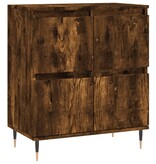 VidaXL Dressoir 60x35x70 cm bewerkt hout gerookt eikenkleurig