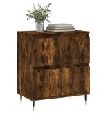 VidaXL Dressoir 60x35x70 cm bewerkt hout gerookt eikenkleurig