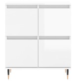 VidaXL Dressoir 60x35x70 cm bewerkt hout hoogglans wit