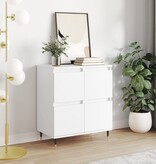 VidaXL Dressoir 60x35x70 cm bewerkt hout wit
