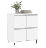 VidaXL Dressoir 60x35x70 cm bewerkt hout wit