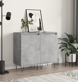 VidaXL Dressoirs 2 st 40x35x70 cm bewerkt hout betongrijs