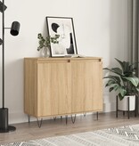 VidaXL Dressoirs 2 st 40x35x70 cm bewerkt hout sonoma eikenkleurig