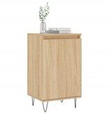 VidaXL Dressoirs 2 st 40x35x70 cm bewerkt hout sonoma eikenkleurig