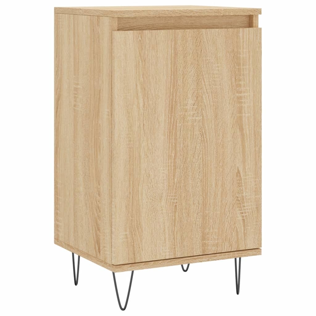 VidaXL Dressoirs 2 st 40x35x70 cm bewerkt hout sonoma eikenkleurig