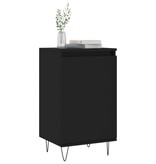 VidaXL Dressoirs 2 st 40x35x70 cm bewerkt hout zwart