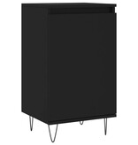 VidaXL Dressoirs 2 st 40x35x70 cm bewerkt hout zwart