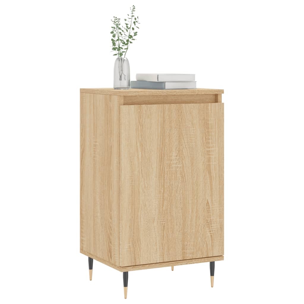 VidaXL Dressoirs 2 st 40x35x70 cm bewerkt hout sonoma eikenkleurig